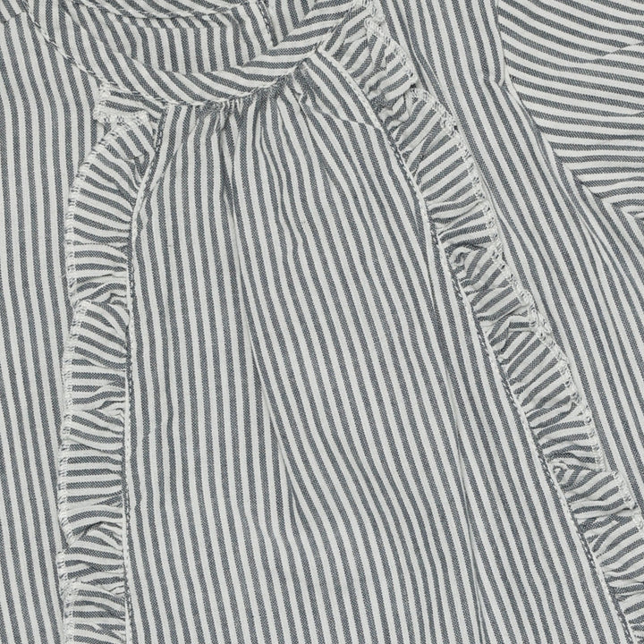 HUTTEliHUT Dress SS YD Stripe Kjole - Bering Sea for barn - Brobrobrille