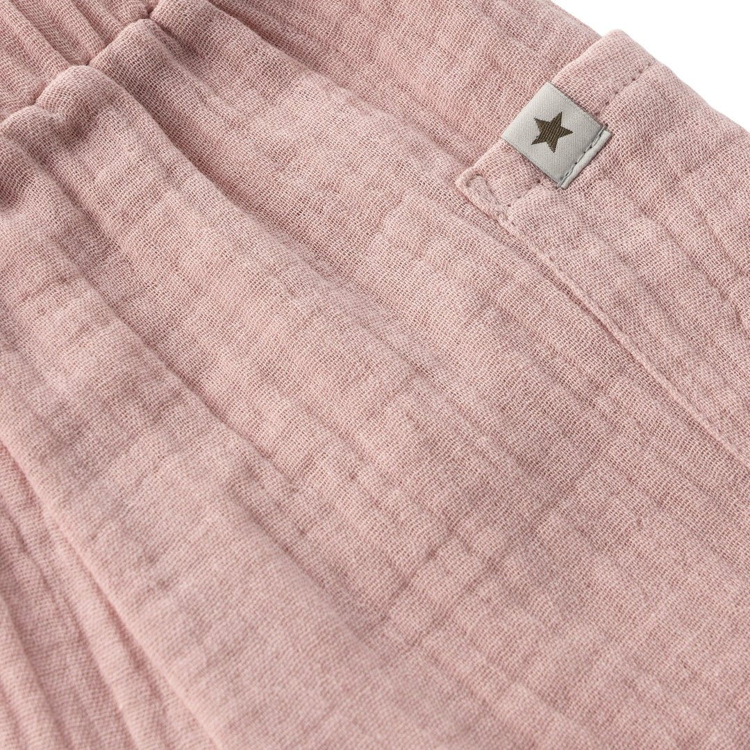 HUTTEliHUT Musselin Bukse - Pale Mauve for barn - Brobrobrille