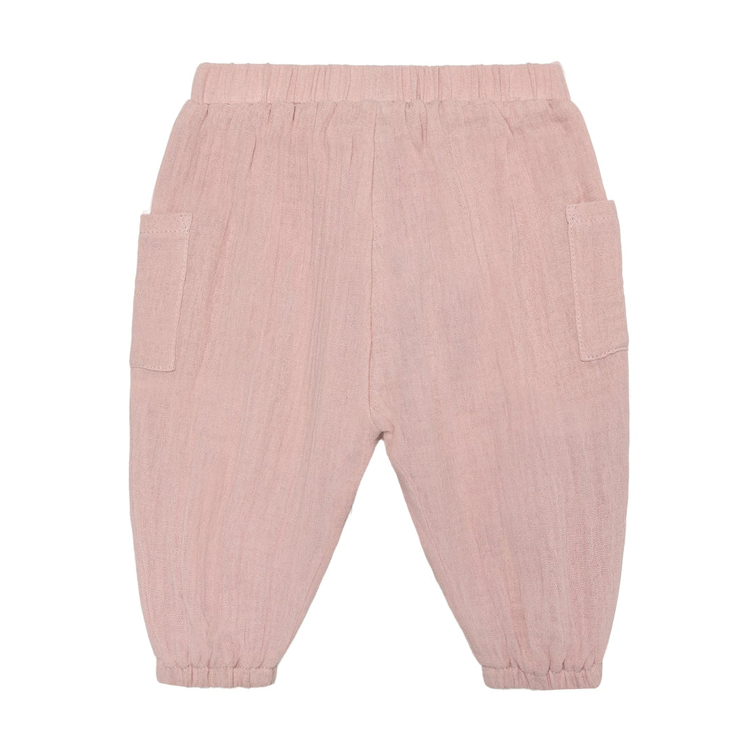 HUTTEliHUT Musselin Bukse - Pale Mauve for barn - Brobrobrille