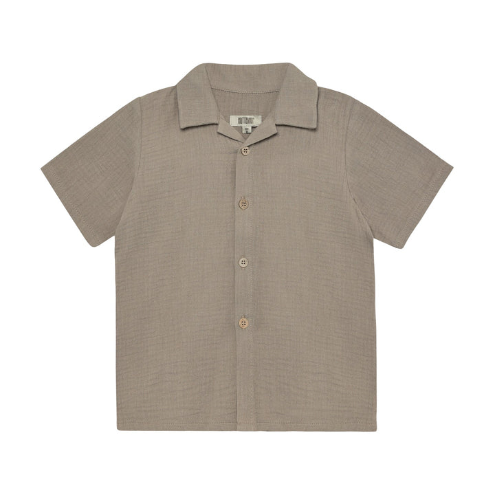 HUTTEliHUT Musselin Kortermet Skjorte - Moon Rock for barn - Brobrobrille