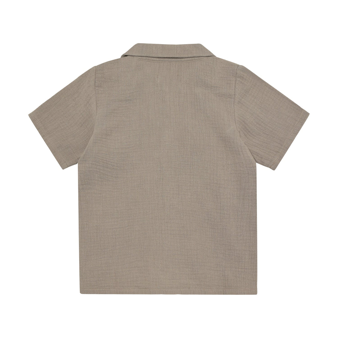 HUTTEliHUT Musselin Kortermet Skjorte - Moon Rock for barn - Brobrobrille