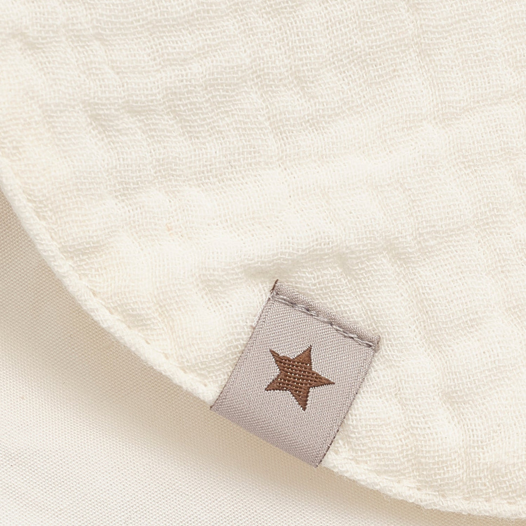 HUTTEliHUT Summer Hat Ears Muslin Solhatt - Antique White for barn - Brobrobrille