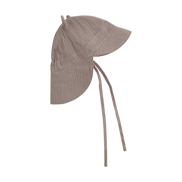 HUTTEliHUT Summer Hat Ears Muslin Solhatt - Moon Rock for barn - Brobrobrille