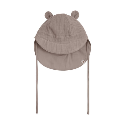 HUTTEliHUT Summer Hat Ears Muslin Solhatt - Moon Rock for barn - Brobrobrille