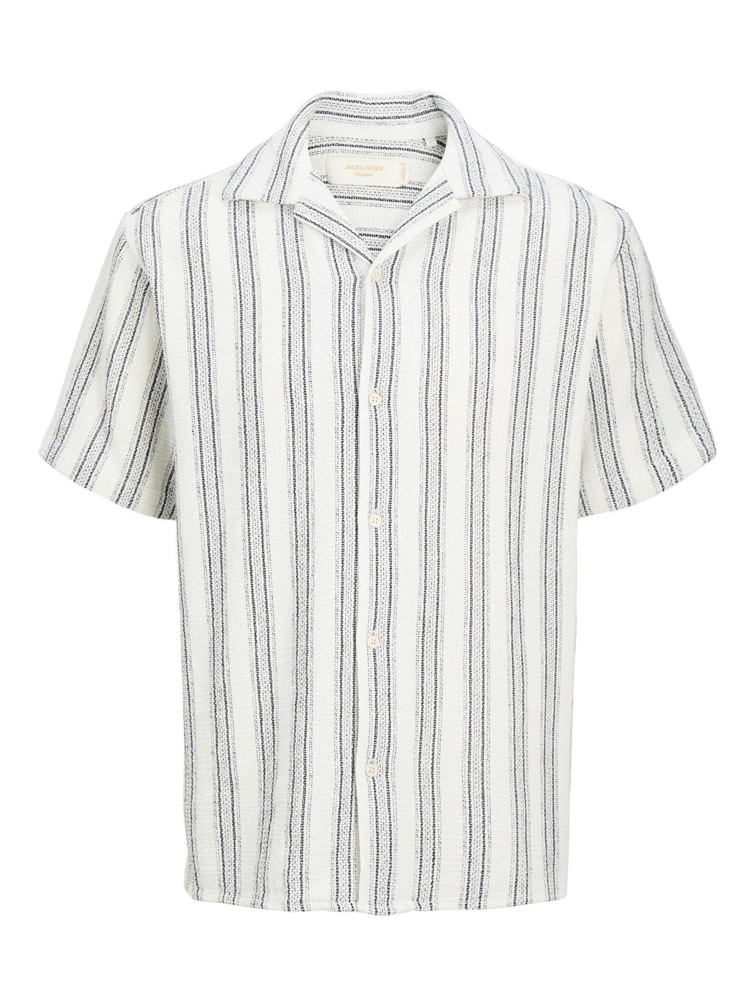 Jack & Jones JR Coba Stripete Resortskjorte - Cloud Dancer for barn - Brobrobrille