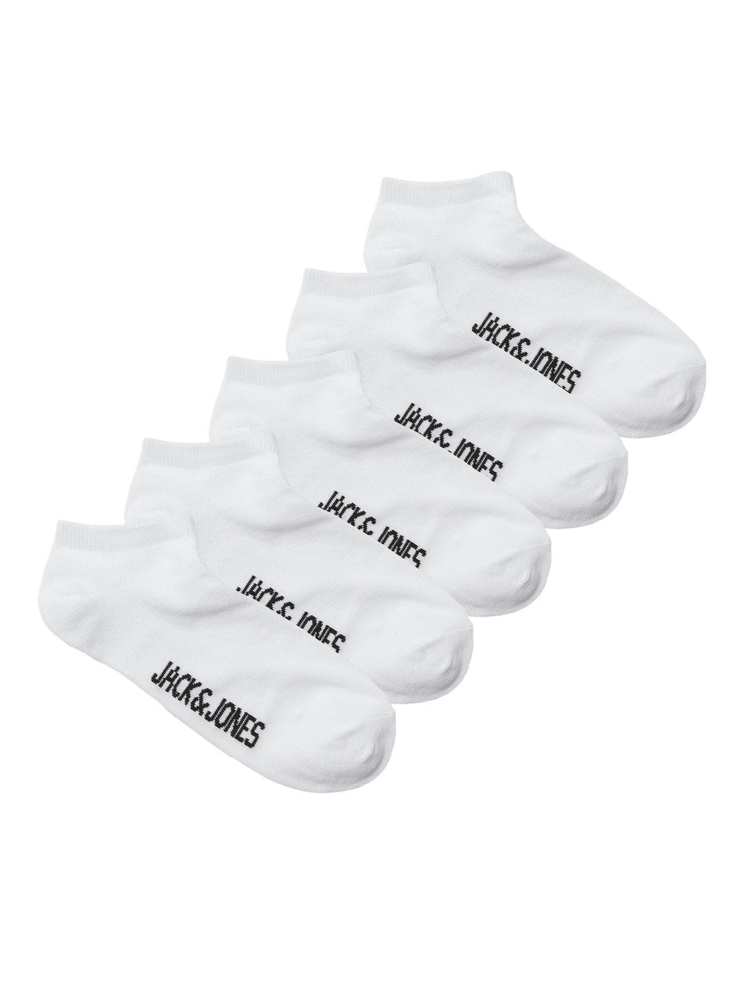 Jack & Jones JR Dongo Sokker 5 - pack - Hvit for barn - Brobrobrille
