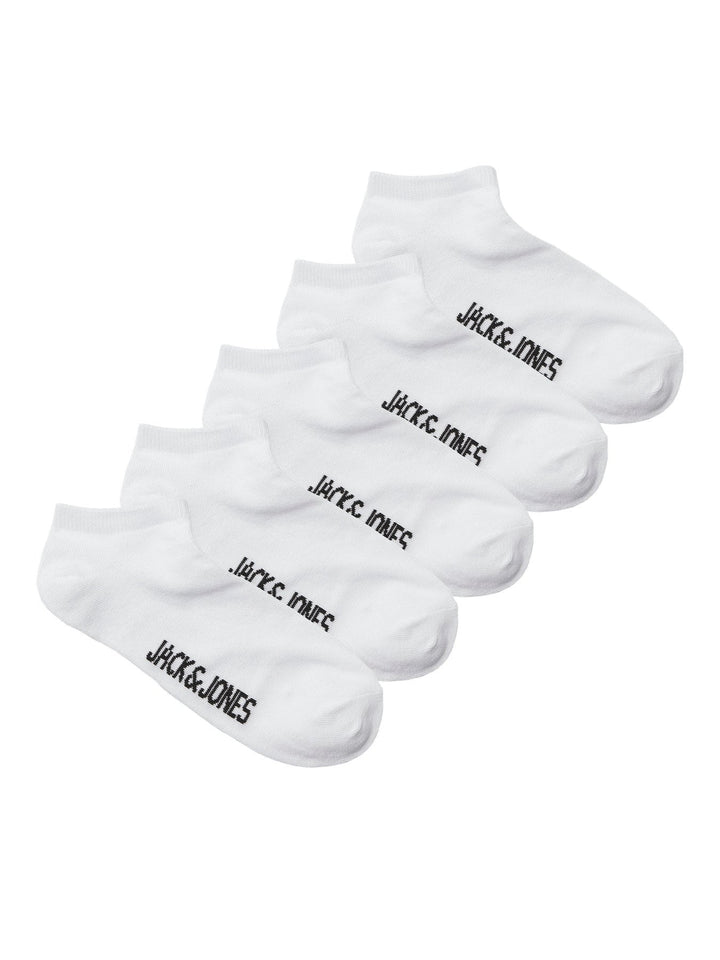 Jack & Jones JR Dongo Sokker 5 - pack - Hvit for barn - Brobrobrille
