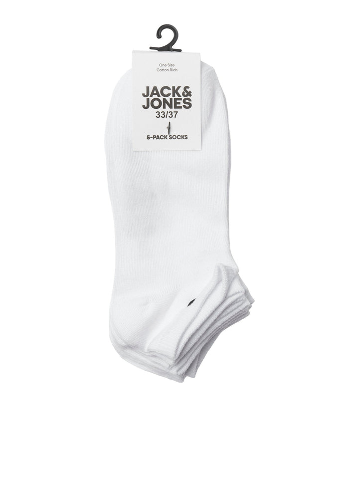 Jack & Jones JR Dongo Sokker 5 - pack - Hvit for barn - Brobrobrille