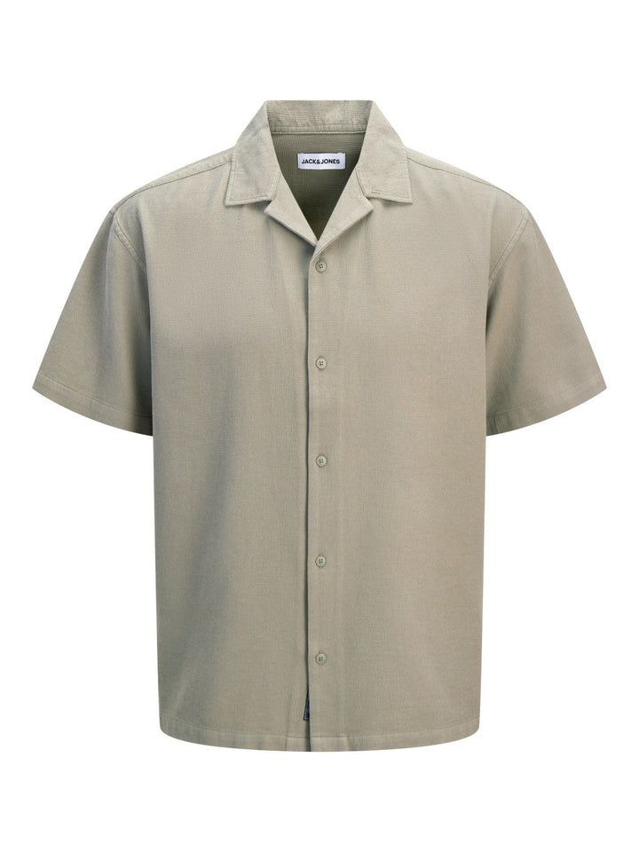 Jack & Jones JR Global Waffle Resort Skjorte - Vetiver for barn - Brobrobrille