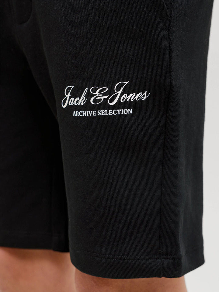 Jack & Jones JR Gordon Archive Sweatshorts - Black for barn - Brobrobrille
