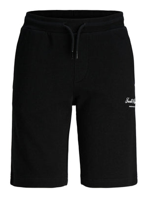 Jack & Jones JR Gordon Archive Sweatshorts - Black for barn - Brobrobrille