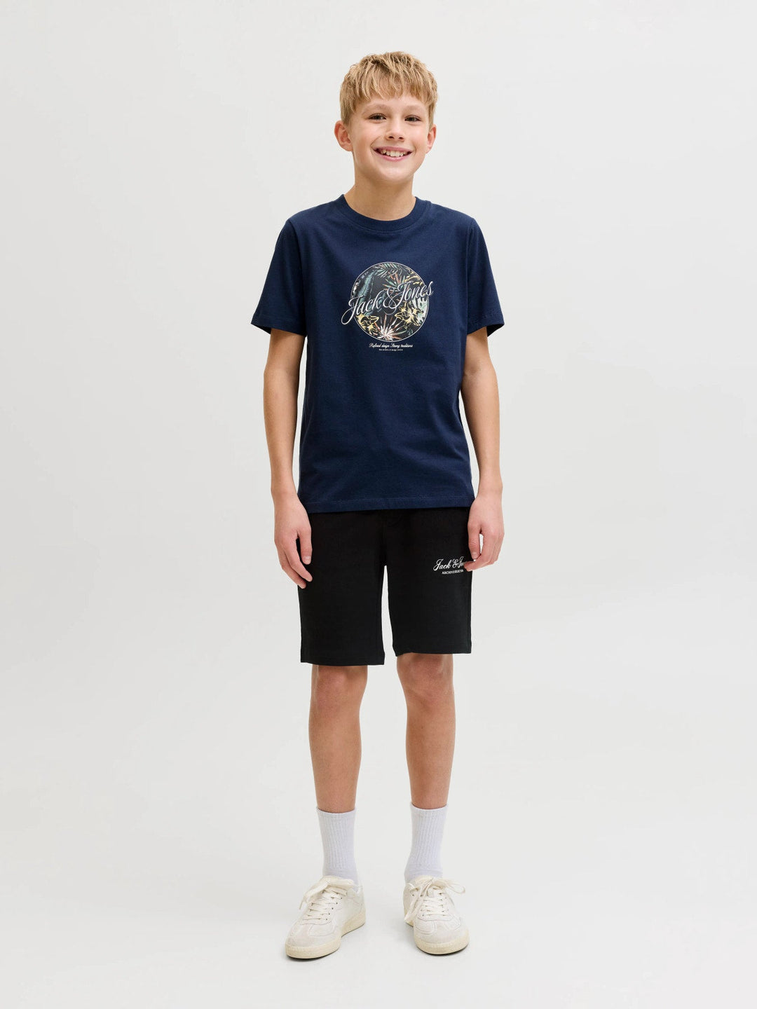 Jack & Jones JR Gordon Archive Sweatshorts - Black for barn - Brobrobrille