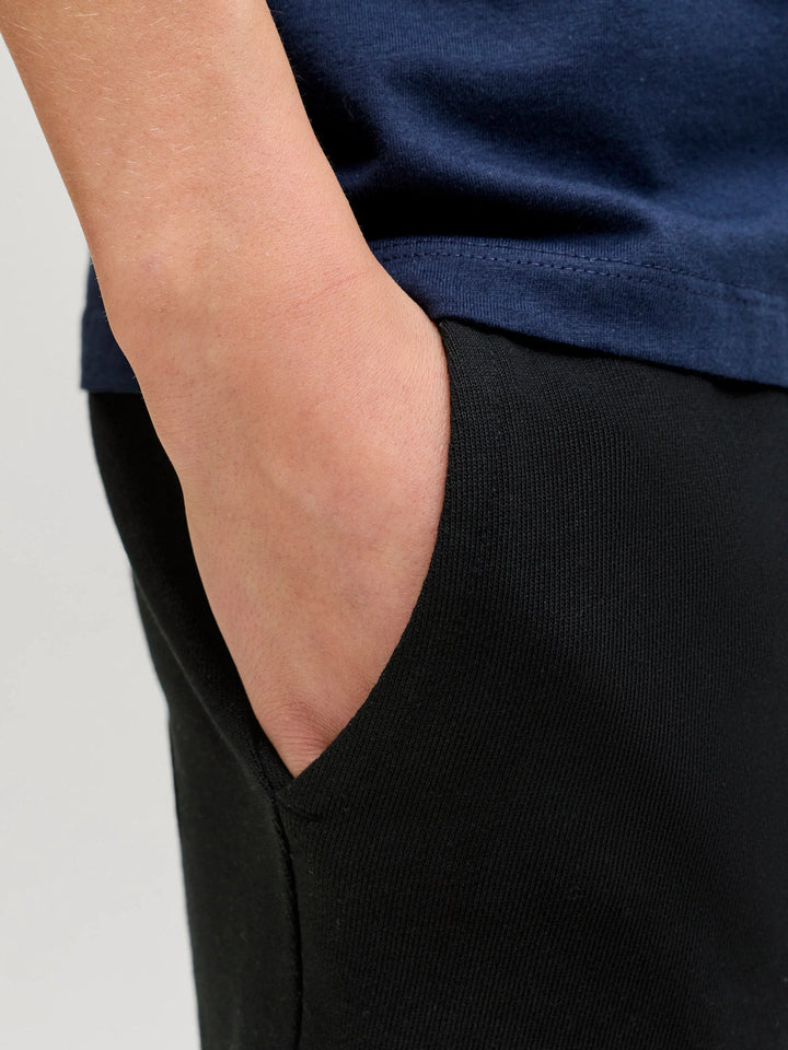 Jack & Jones JR Gordon Archive Sweatshorts - Black for barn - Brobrobrille