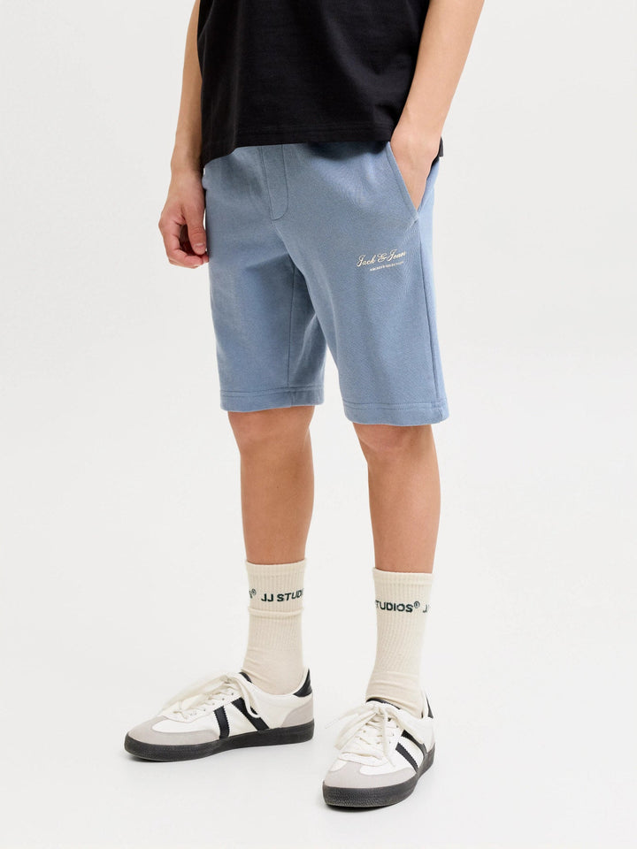 Jack & Jones JR Gordon Archive Sweatshorts - Blue Mirage for barn - Brobrobrille