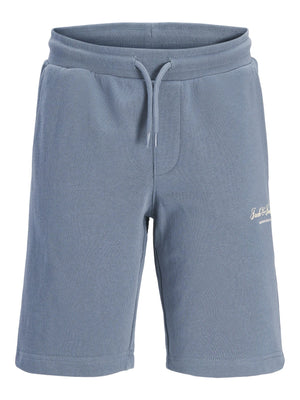 Jack & Jones JR Gordon Archive Sweatshorts - Blue Mirage for barn - Brobrobrille