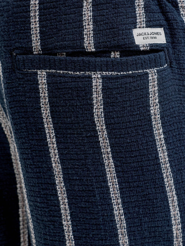 Jack & Jones JR Jaiden Coba Stripete Shorts – Sky Captain for barn - Brobrobrille