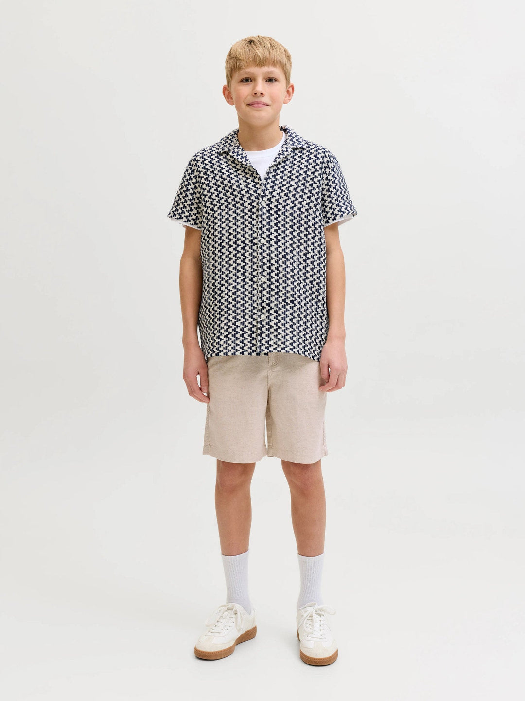 Jack & Jones JR Jaiden Hybrid Bondi Shorts - Moonbeam for barn - Brobrobrille