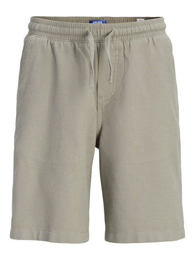 Jack & Jones JR Jaiden Waffle Shorts - Vetiver for barn - Brobrobrille