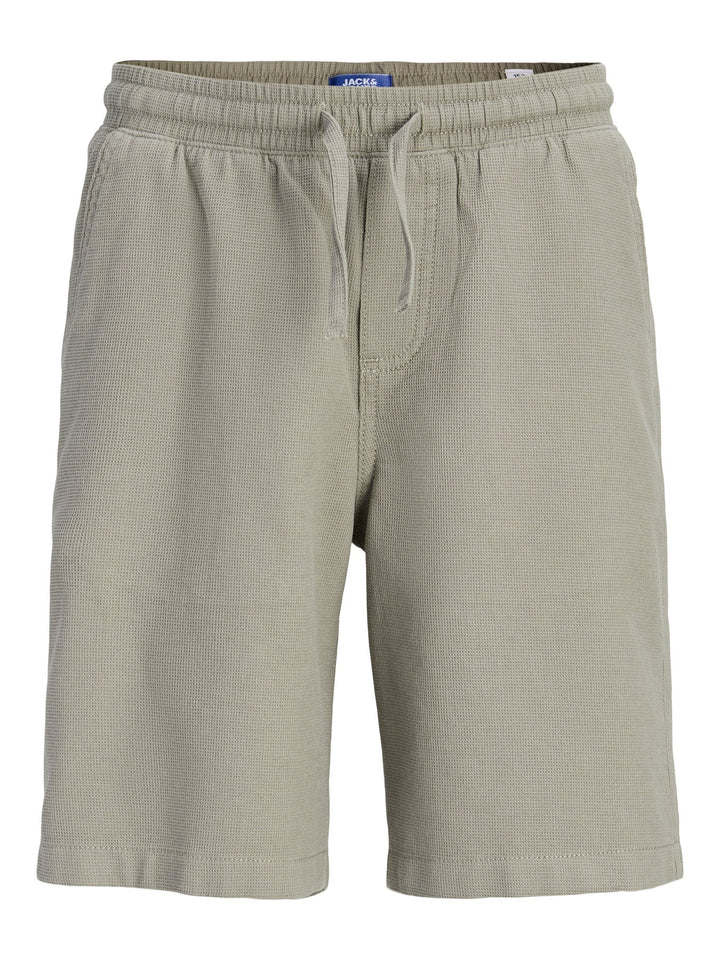 Jack & Jones JR Jaiden Waffle Shorts - Vetiver for barn - Brobrobrille