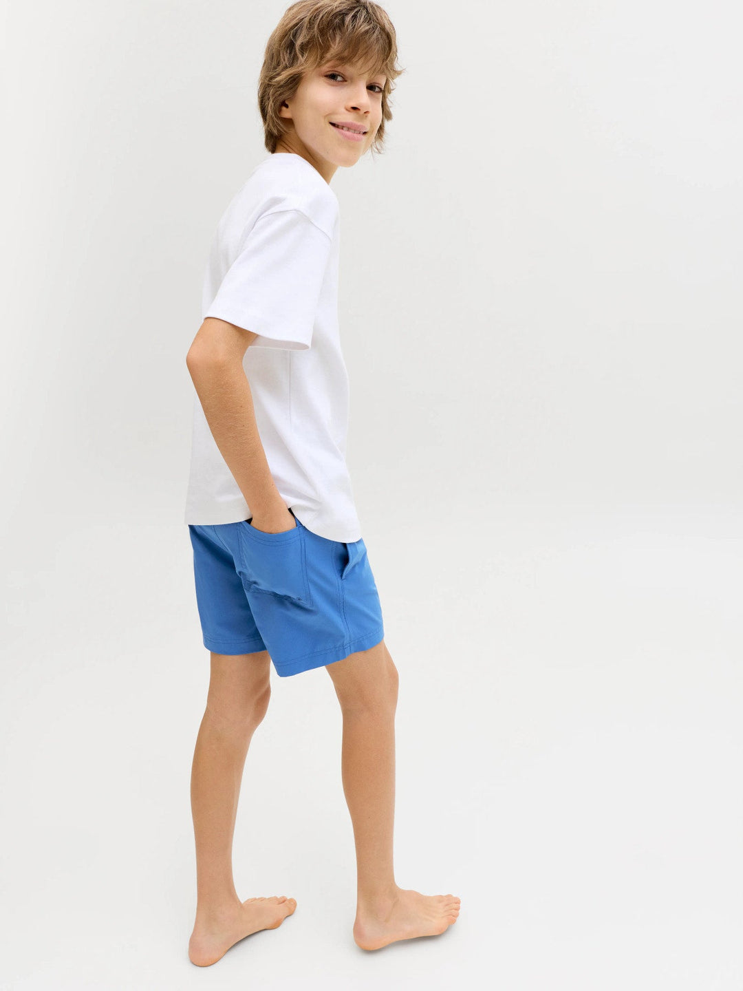 Jack & Jones JR Maui Surf Badeshorts - Delft for barn - Brobrobrille