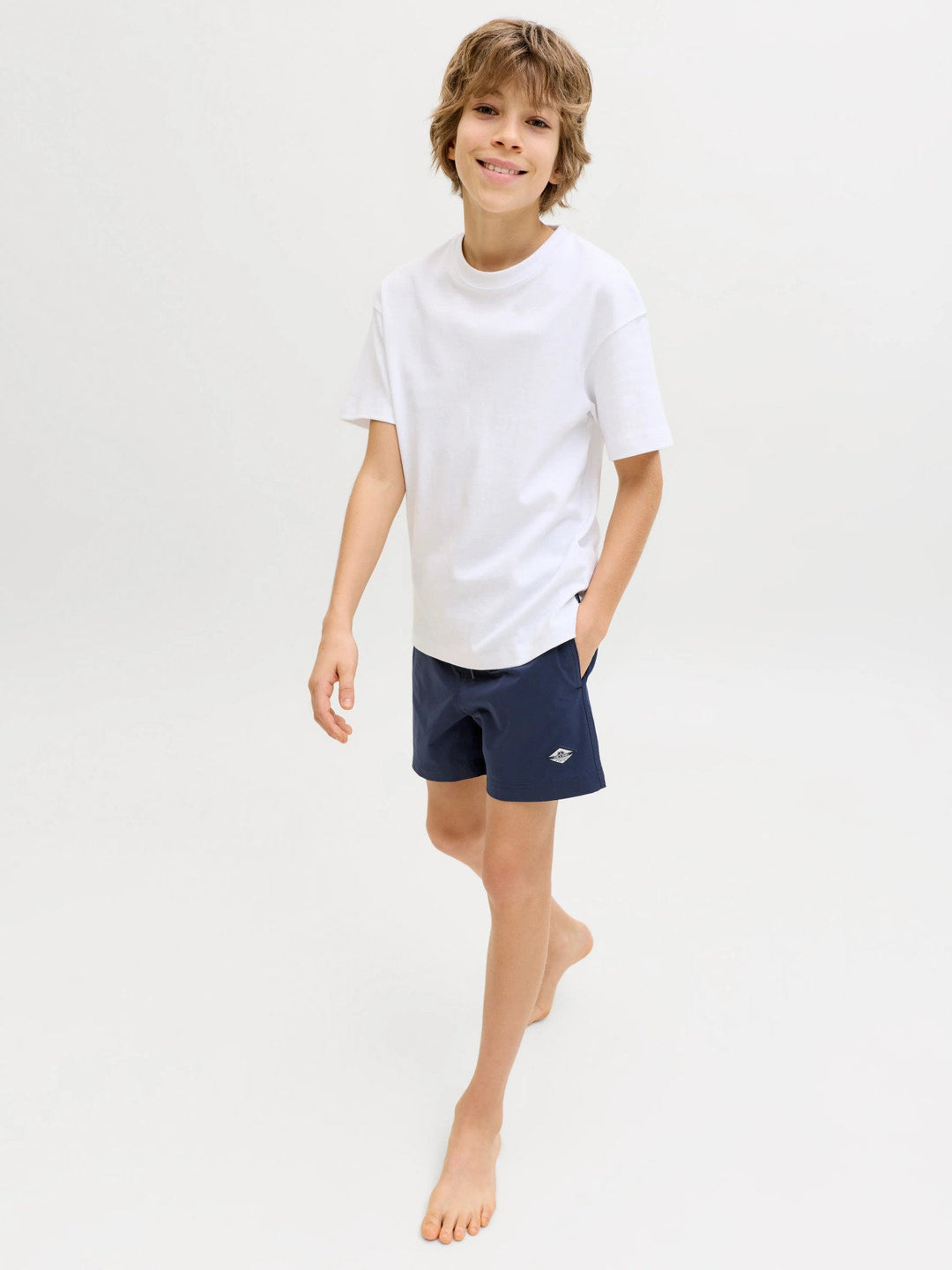Jack & Jones JR Maui Surf Badeshorts - Navy Blazer for barn - Brobrobrille