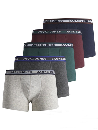 Jack & Jones JR Oliver Boxer 5 - pack - Flerfarget for barn - Brobrobrille