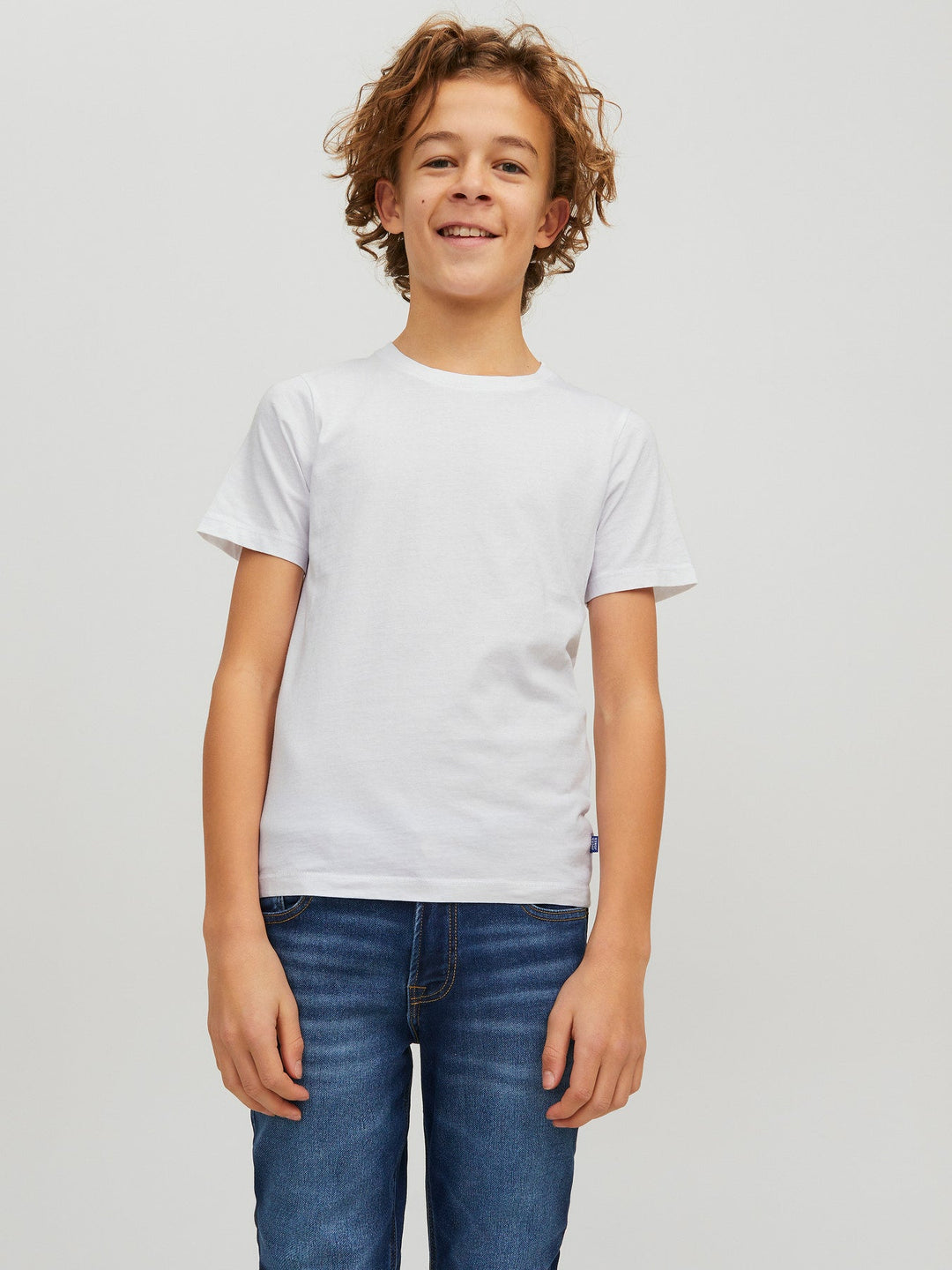 Jack & Jones JR Organic Basic T - skjorte - Hvit for barn - Brobrobrille
