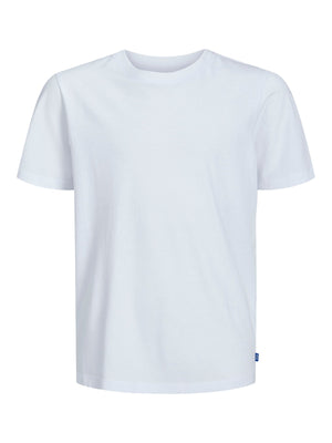 Jack & Jones JR Organic Basic T - skjorte - Hvit for barn - Brobrobrille