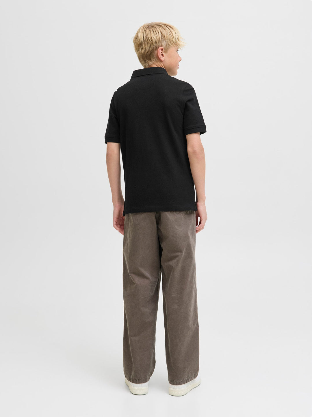 Jack & Jones JR Paulos Polo T - skjorte - Black for barn - Brobrobrille