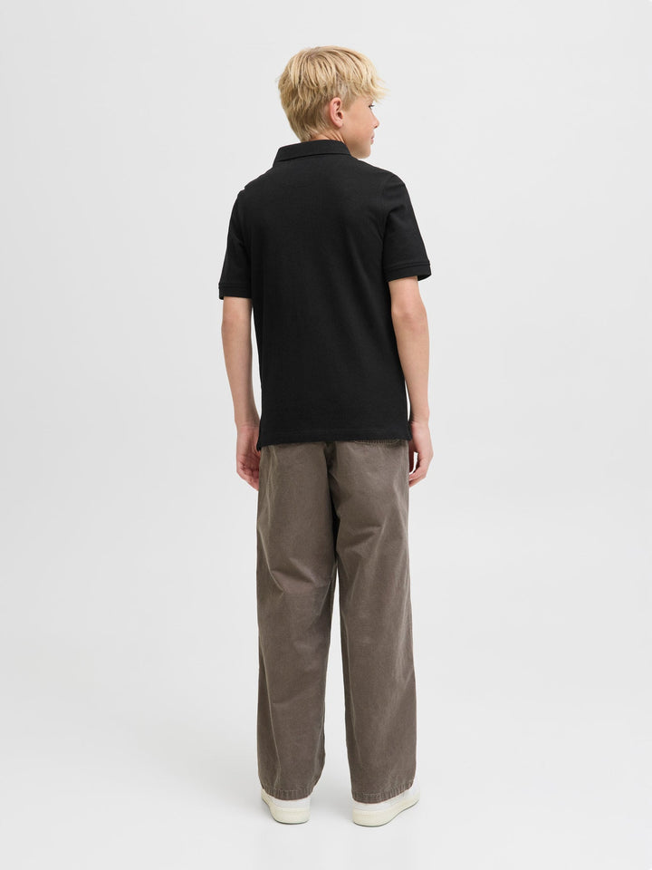 Jack & Jones JR Paulos Polo T - skjorte - Black for barn - Brobrobrille