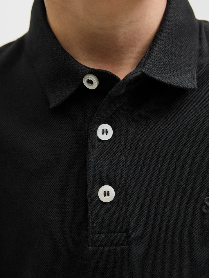 Jack & Jones JR Paulos Polo T - skjorte - Black for barn - Brobrobrille