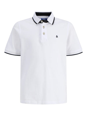Jack & Jones JR Paulos Polo T - skjorte - White for barn - Brobrobrille