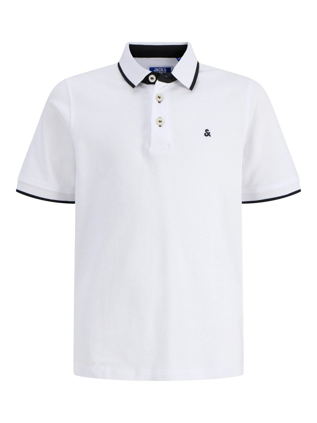 Jack & Jones JR Paulos Polo T - skjorte - White for barn - Brobrobrille