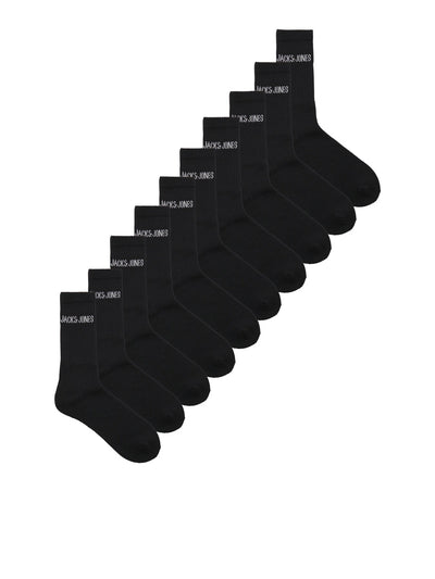 Jack & Jones JR Regen Tennissokker 10 - pk - Black for barn - Brobrobrille