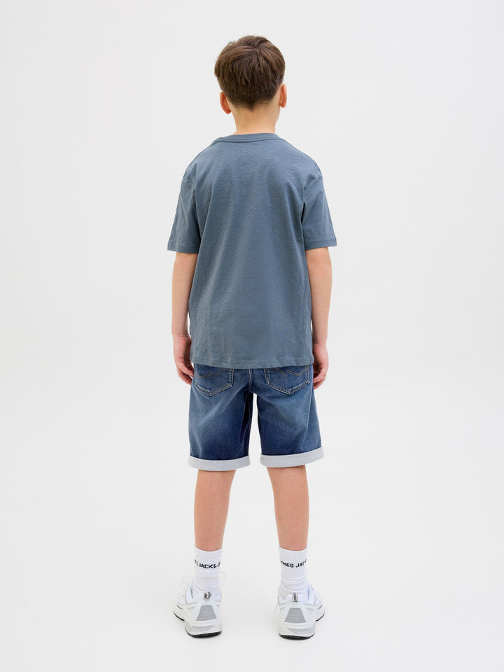 Jack & Jones JR Rick JJIcon Denimshorts - Blue Denim for barn - Brobrobrille