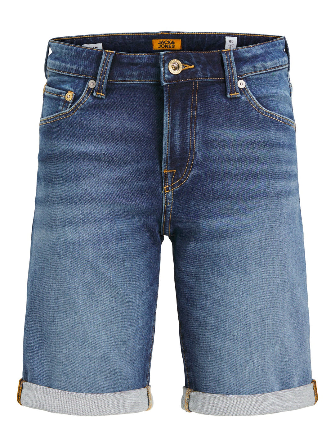 Jack & Jones JR Rick JJIcon Denimshorts - Blue Denim for barn - Brobrobrille