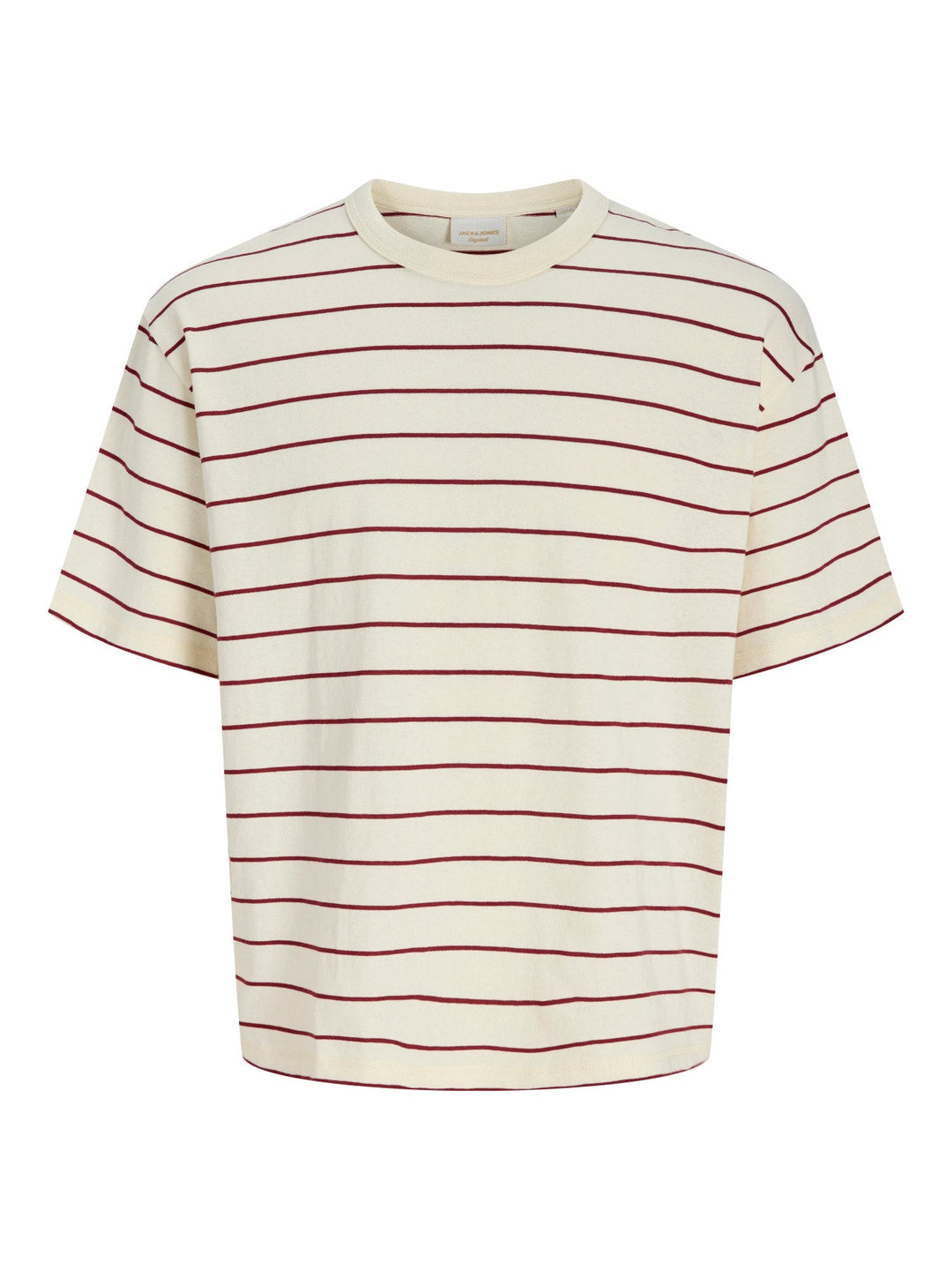 Jack & Jones JR Savona Stripe T - skjorte – Antique White for barn - Brobrobrille