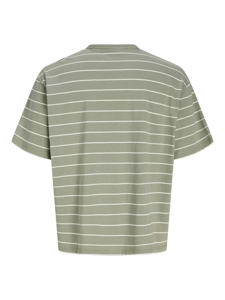 Jack & Jones JR Savona Stripe T - skjorte - Seagrass for barn - Brobrobrille