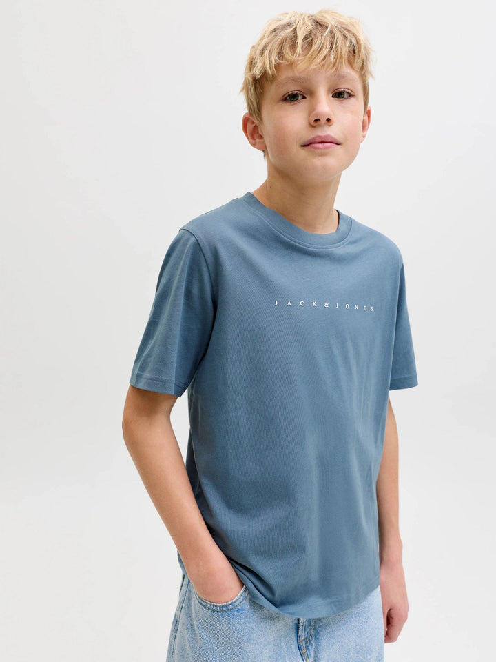 Jack & Jones JR Star T - skjorte - Blue Mirage for barn - Brobrobrille