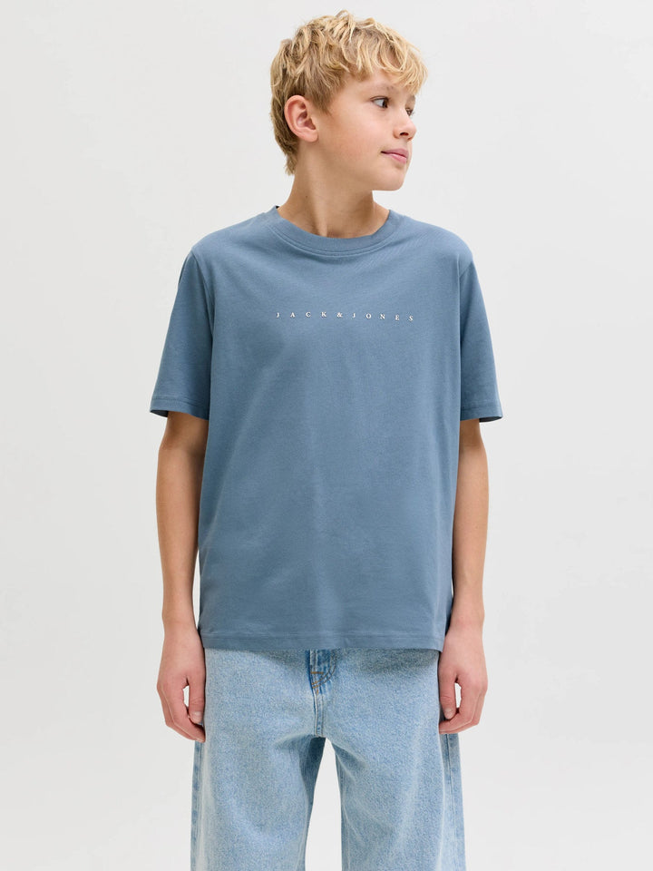 Jack & Jones JR Star T - skjorte - Blue Mirage for barn - Brobrobrille