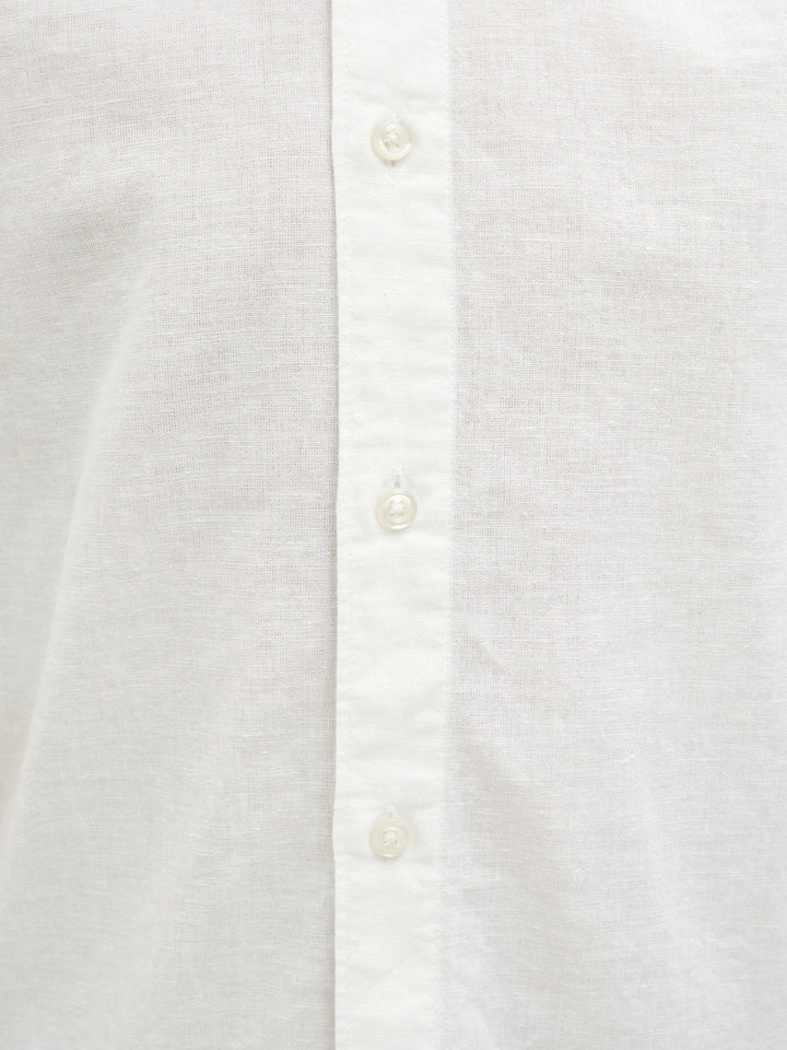Jack & Jones Junior Breeze linskjorte med korte ermer – Hvit for barn - Brobrobrille