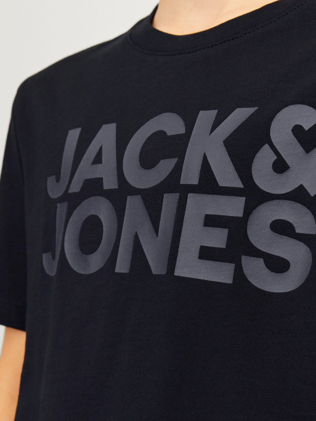 Jack & Jones Junior Corp Logo T - skjorte - Black for barn - Brobrobrille