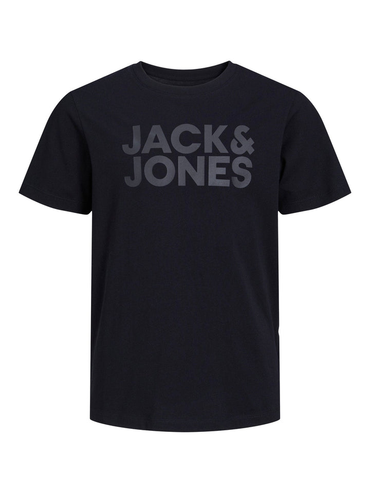 Jack & Jones Junior Corp Logo T - skjorte - Black for barn - Brobrobrille