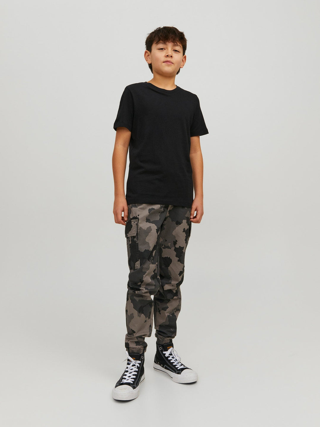 Jack & Jones Junior Organic Basic T - skjorte - Black for barn - Brobrobrille