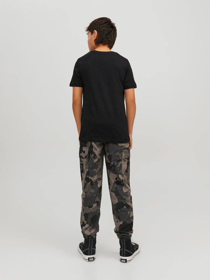 Jack & Jones Junior Organic Basic T - skjorte - Black for barn - Brobrobrille