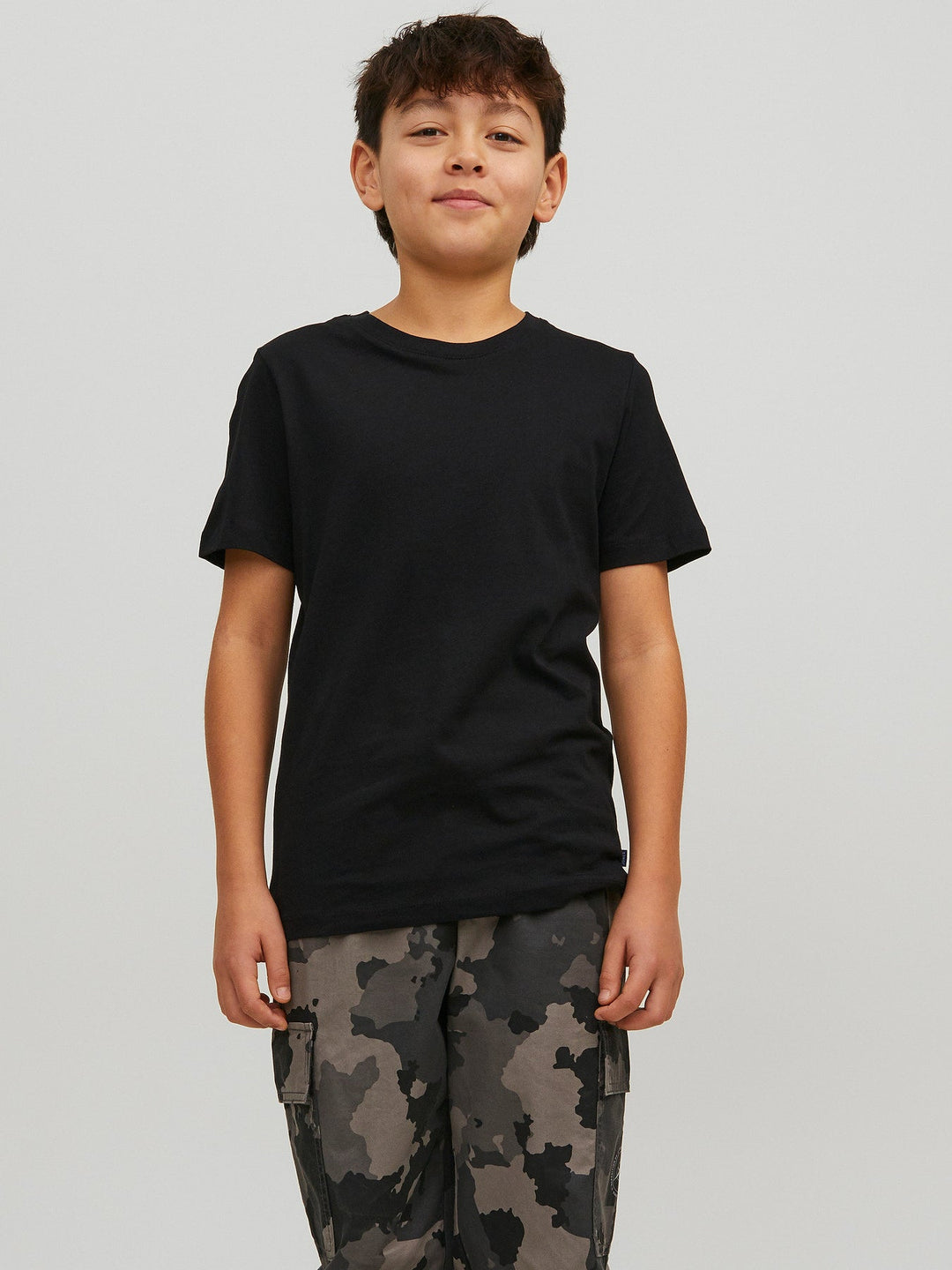 Jack & Jones Junior Organic Basic T - skjorte - Black for barn - Brobrobrille