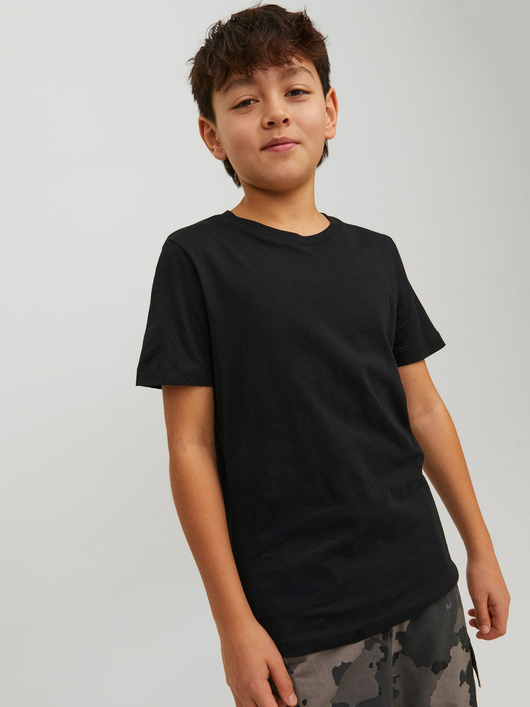 Jack & Jones Junior Organic Basic T - skjorte - Black for barn - Brobrobrille