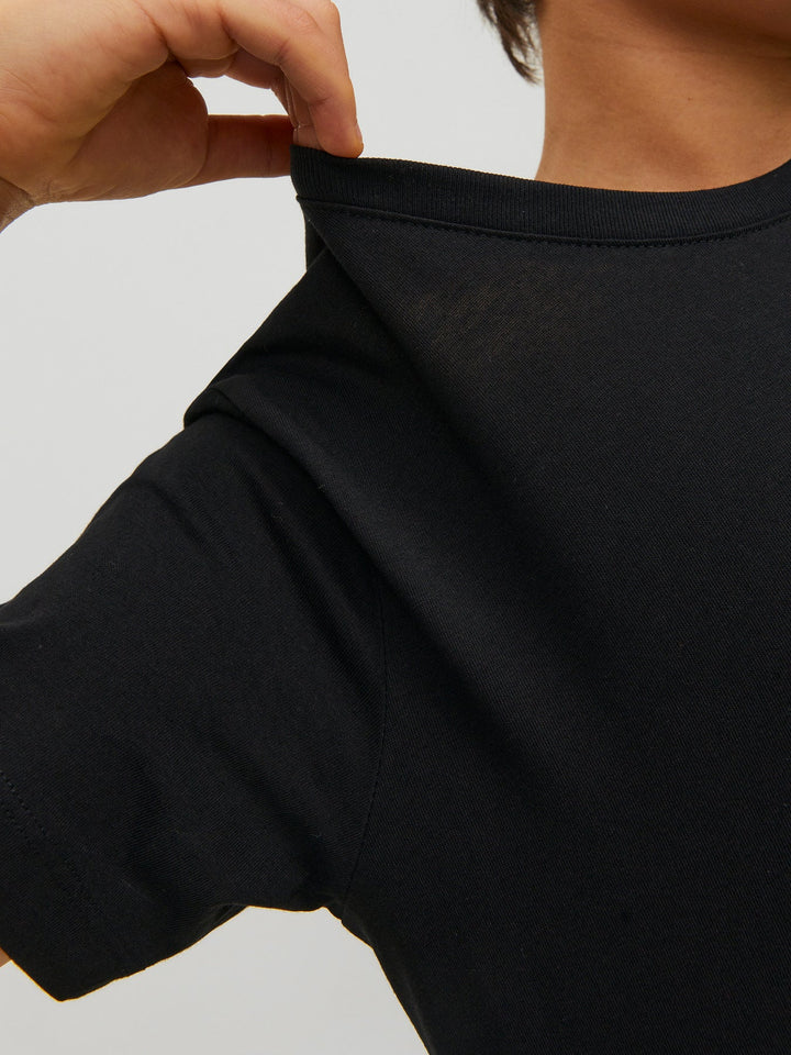 Jack & Jones Junior Organic Basic T - skjorte - Black for barn - Brobrobrille