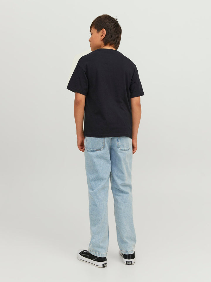 Jack & Jones Junior Star T - skjorte - Black for barn - Brobrobrille