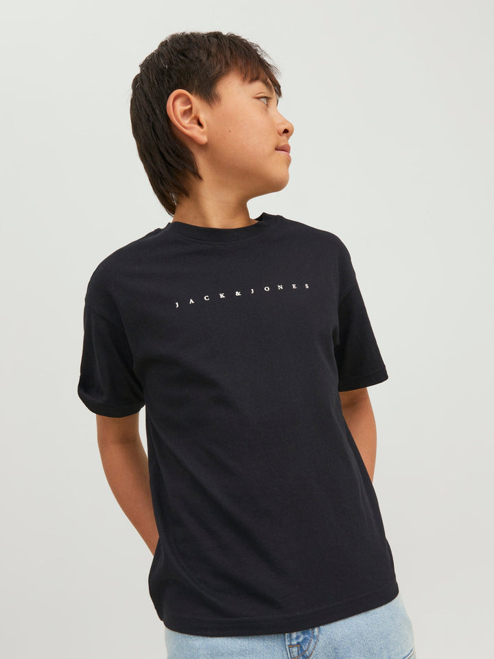 Jack & Jones Junior Star T - skjorte - Black for barn - Brobrobrille